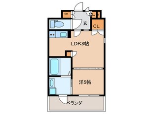 エクセラ大濠公園西の物件間取画像